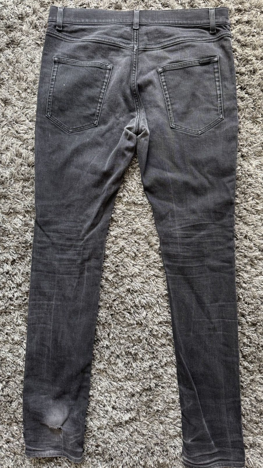 Saint Laurent Paris Saint Laurent Slim fit Black denim Size US 33 - 4 Thumbnail