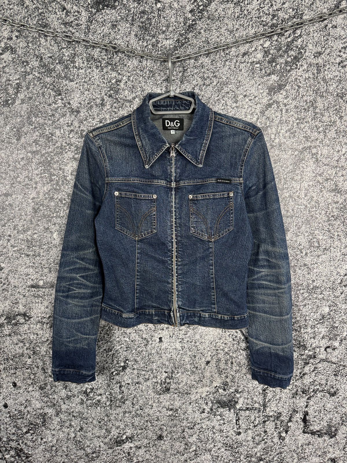 D&G Dolce & Gabbana Denim Jacket Made in Italy Vintage Y2K