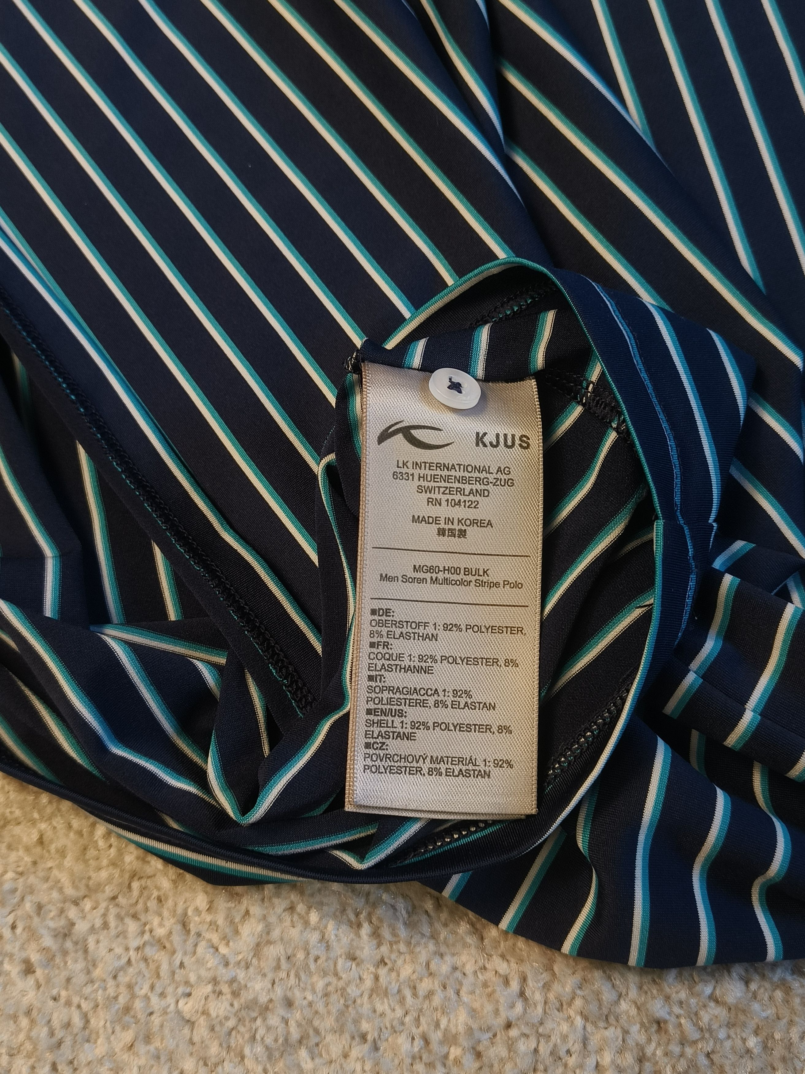 KJUS Kjus Soren Twill Golf Polo Comfort Fit Bulk Stretch Shirt Size US XXL / EU 58 / 5 - 6 Thumbnail