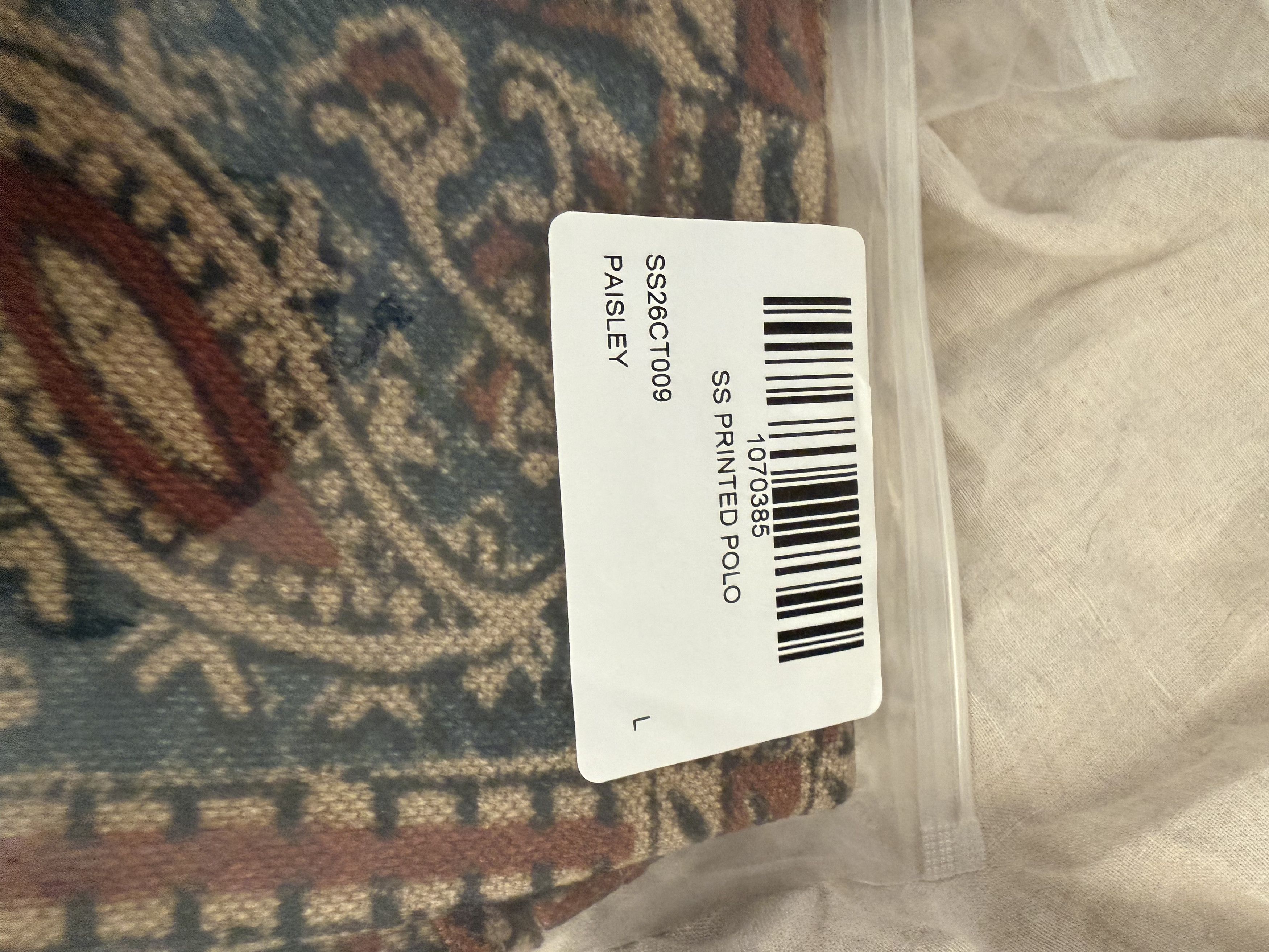Aime Leon Dore Paisley Printed Piqué Polo Size US L / EU 52-54 / 3 - 4 Thumbnail