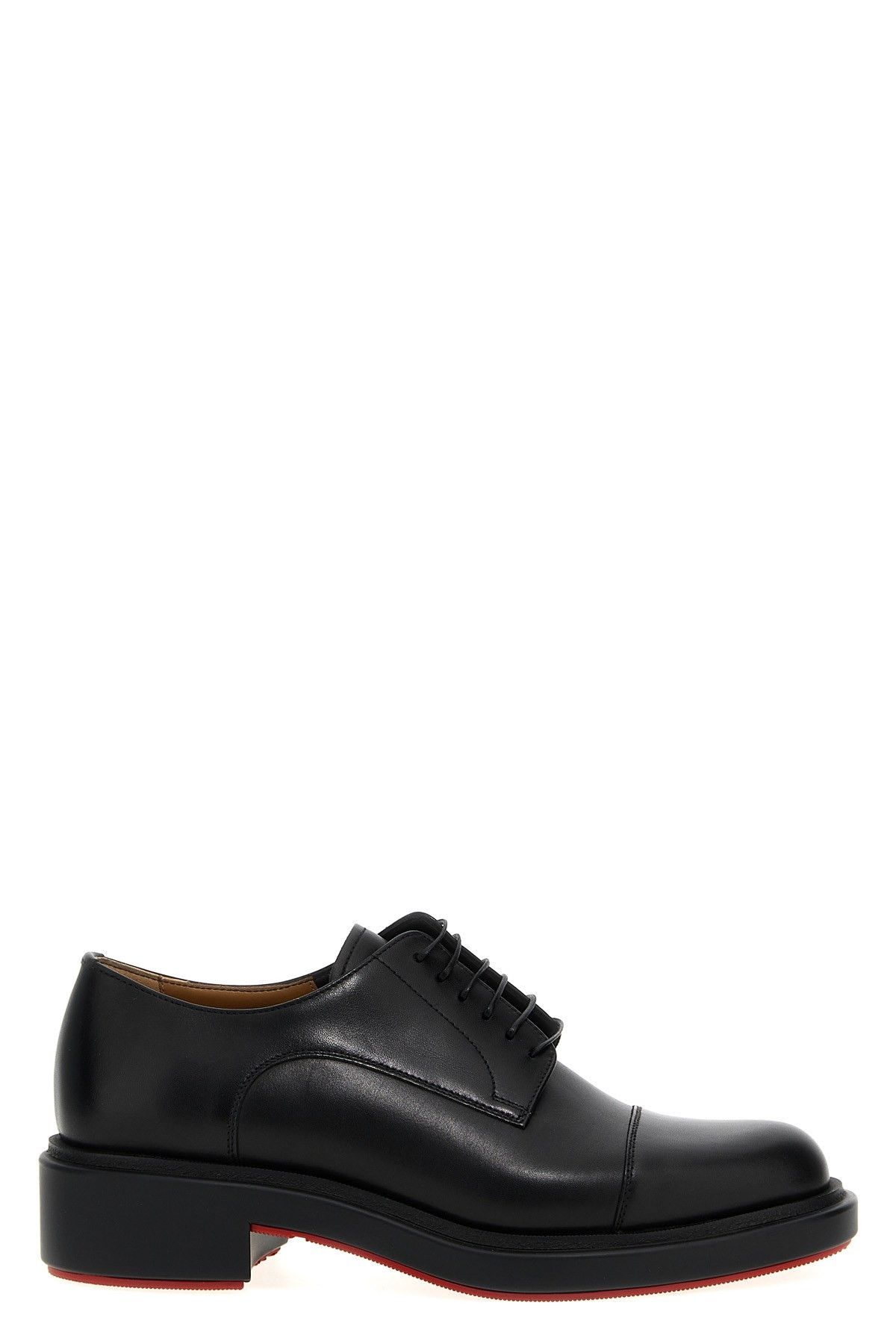 image of Christian Louboutin 'urbino' Lace-Up Shoes in Black, Men's (Size 12)