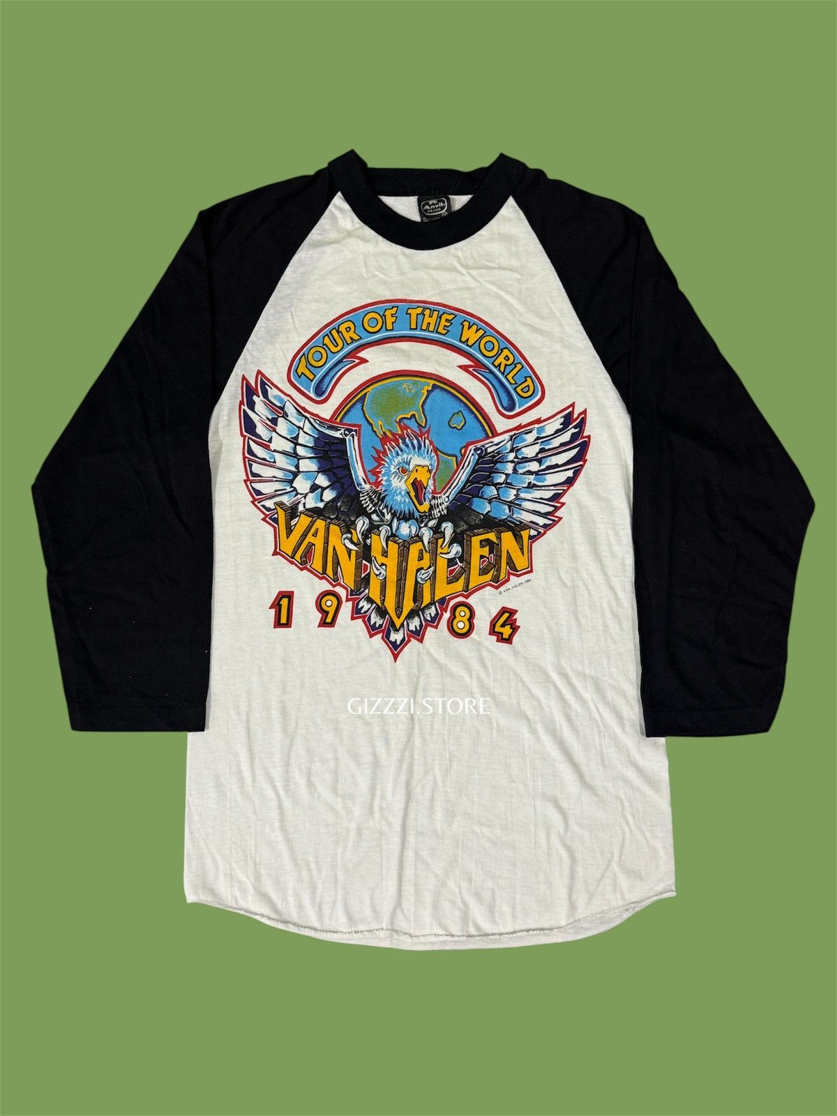 Band Tees VINTAGE VAN HALEN 80s Size US M / EU 48-50 / 2 - 1 Thumbnail