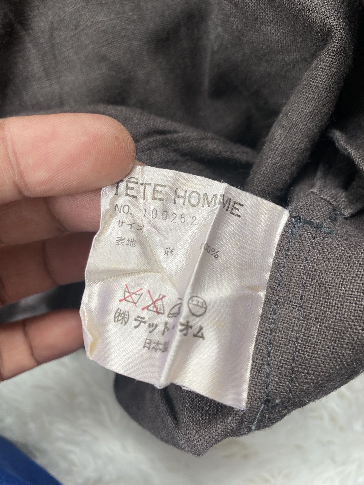 Issey Miyake 🔥RARE Jacket Bomber Linen Tete Homme Par Katoh Kazutaka Size L / US 10 / IT 46 - 16 Thumbnail