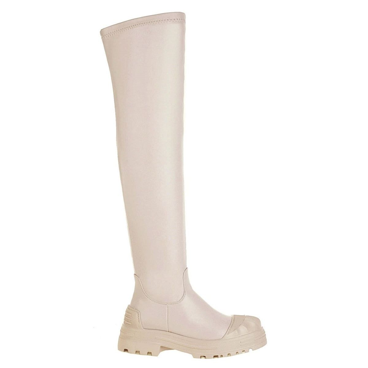 Other Vivianly Womens 8 Platform Thigh High OTK Stretchy Boots Size US 8 / IT 38 - 3 Thumbnail