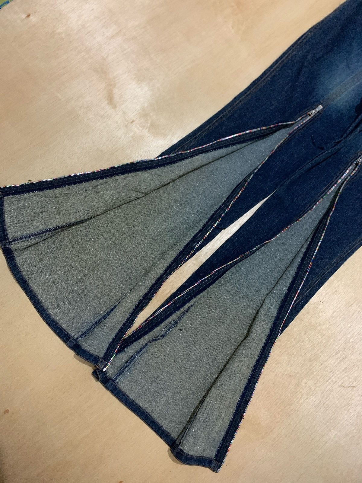 14th Addiction × 20471120 × Japanese Brand Vintage Japanese La Moda Goji Multi Zipper Denim Jeans Size US 30 / EU 46 - 8 Thumbnail