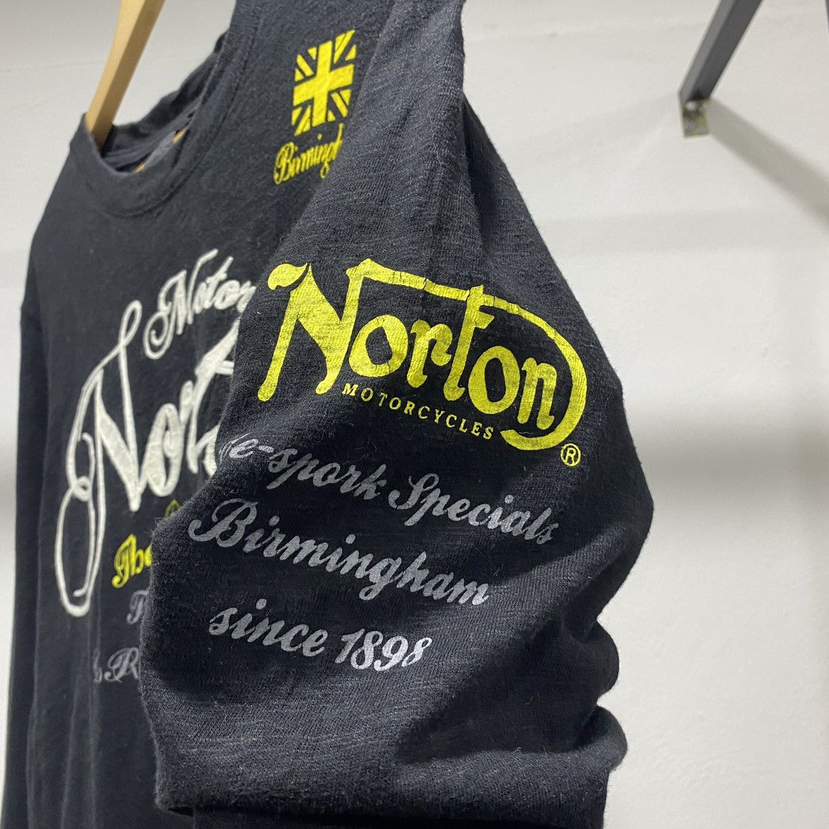 Japanese Brand Sick☠️ Norton Motor Racing Poem 90s Punk Y2K Size US S / EU 44-46 / 1 - 9 Thumbnail