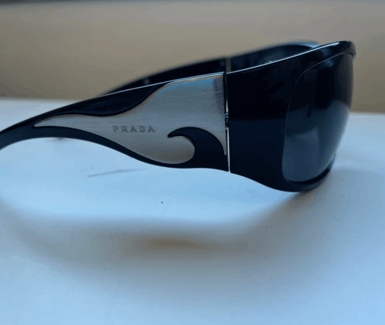 Prada PRADA Sunglasses SS SPR 03G Sport Wave Flame Star Mask Size ONE SIZE - 2 Thumbnail