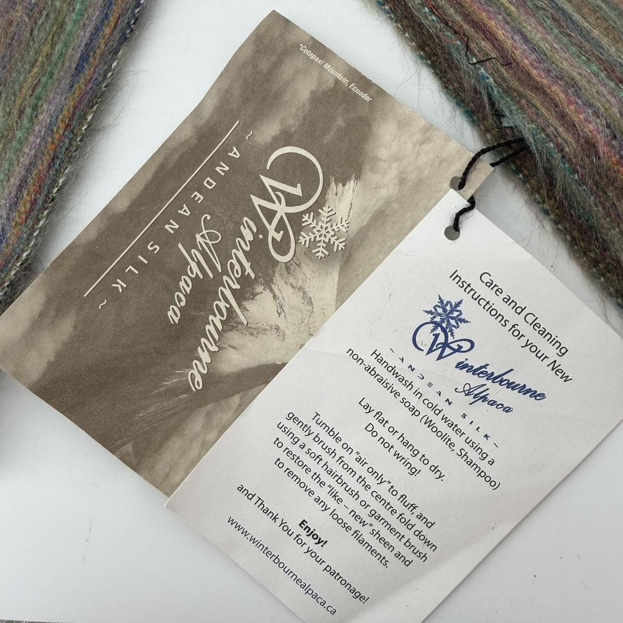 Other NWT Winterbourne Andean Alpaca Scarf 60% Alpaca Handmade Size ONE SIZE - 3 Thumbnail