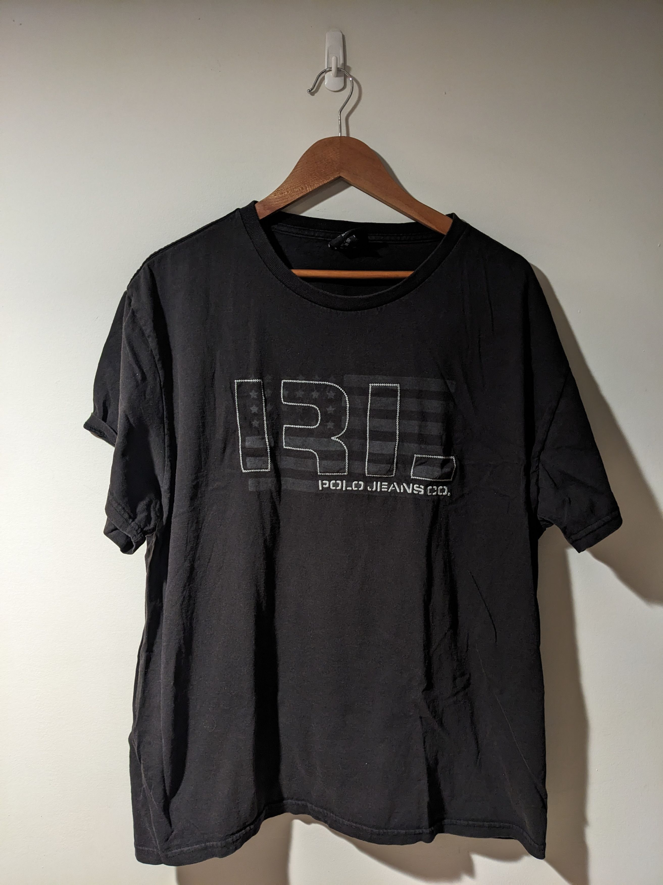 Polo Ralph Lauren × Vintage Polo Jeans Ralph Lauren Logo Black X-Large T-Shirt Size US XL / EU 56 / 4 - 1 Thumbnail