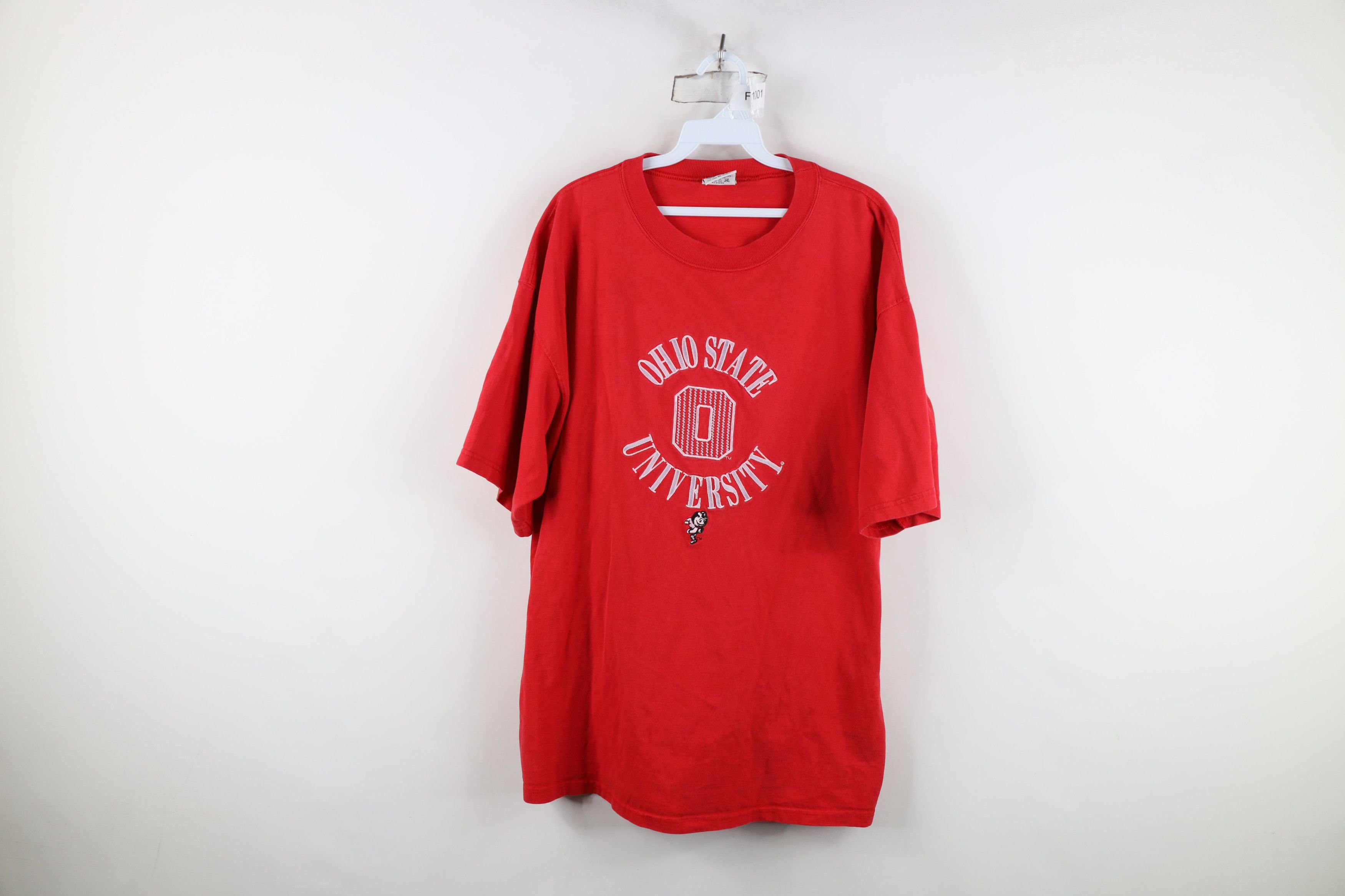 Vintage Vintage 90s Heavyweight Ohio State University T-Shirt USA Size US XL / EU 56 / 4 - 1 Thumbnail