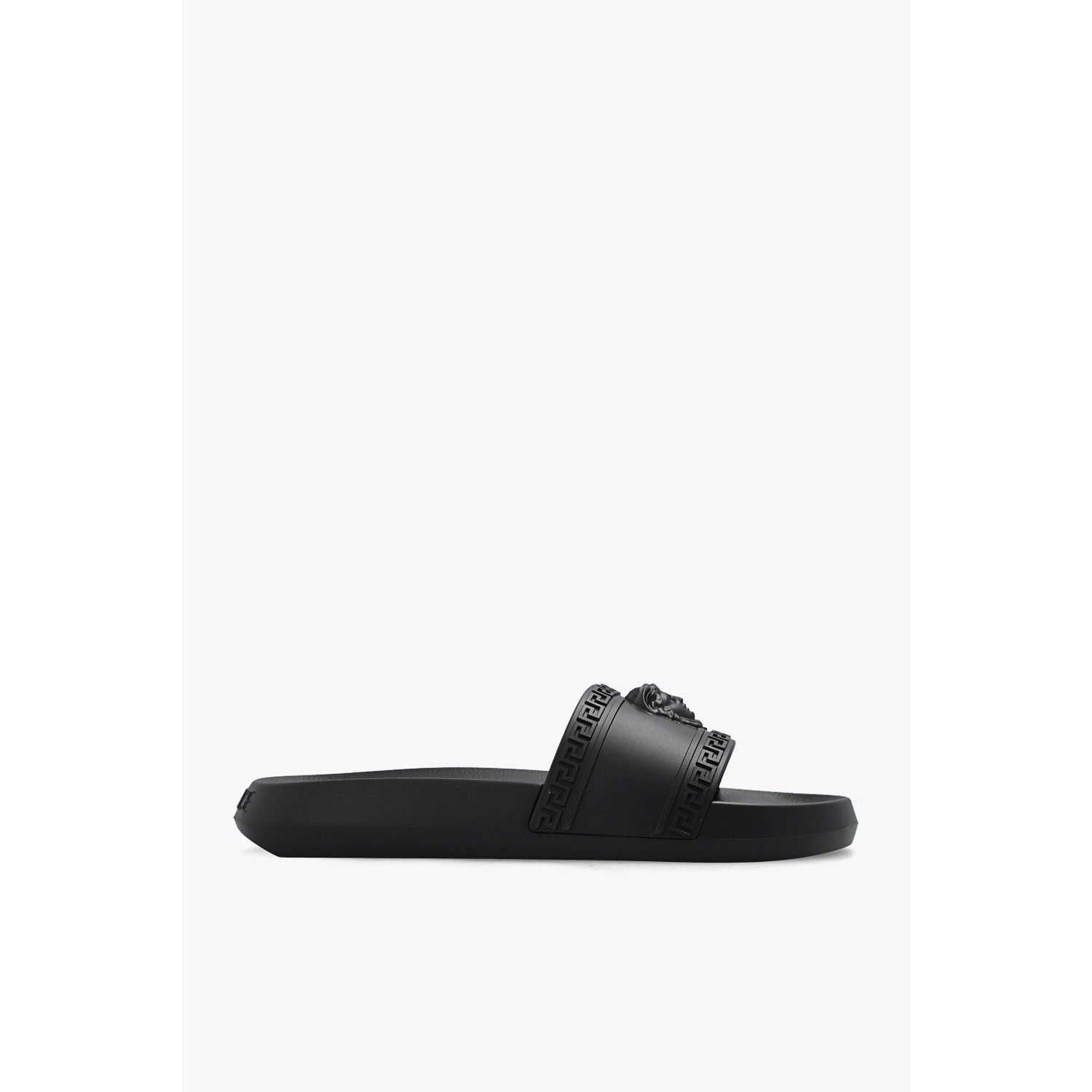 Versace VERSACE Black Rubber Slippers New And Authentic (Men's size: Size US 6 / EU 39 - 1 Thumbnail