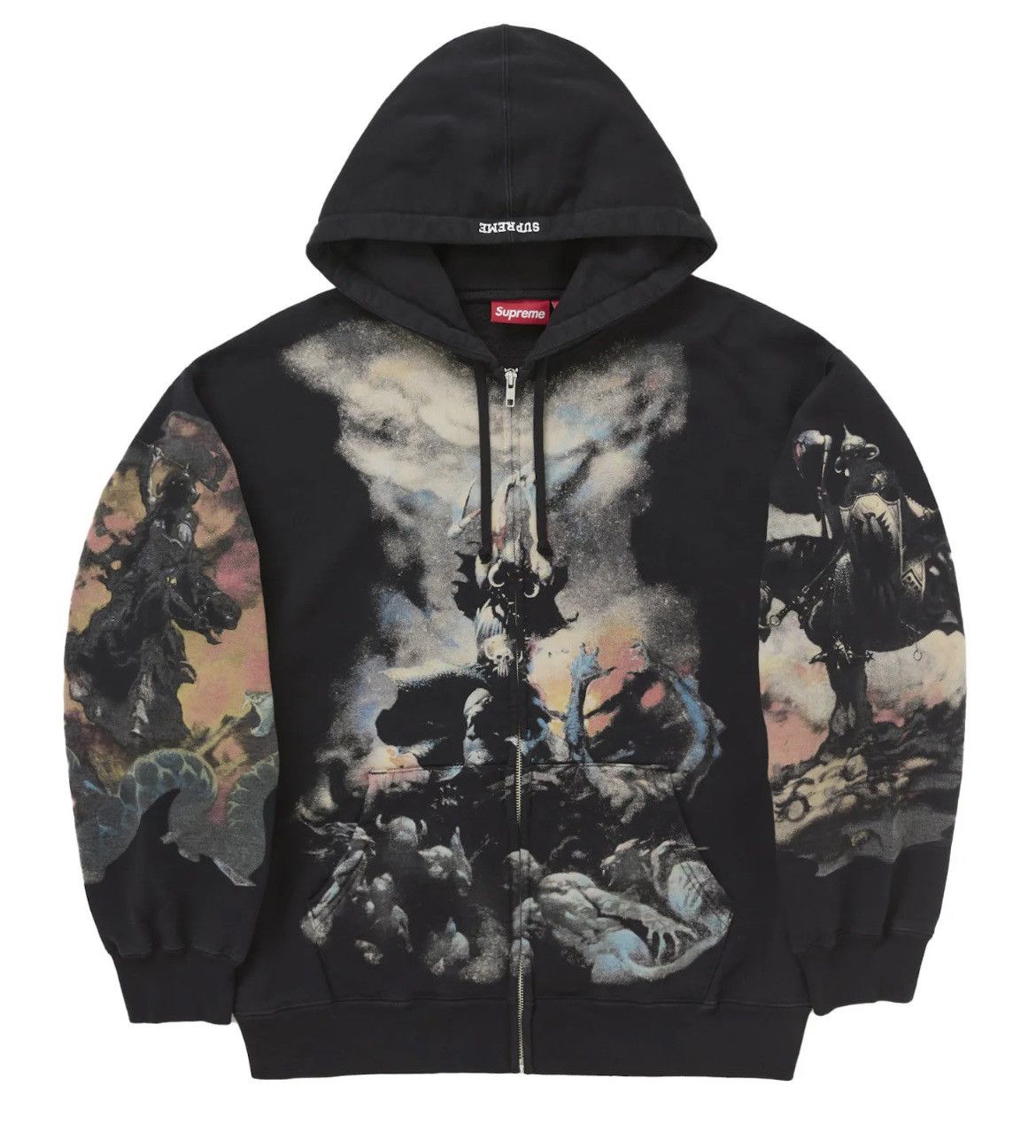 Supreme Supreme Hooded Zip Up Thermal Leopard Size Medium
