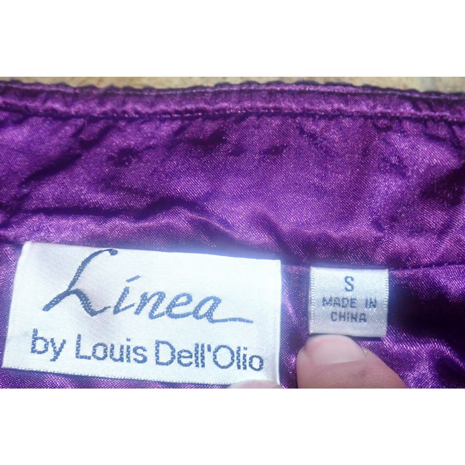 Vintage VINTAGE Linea Louis Dell'Olio Jacket Ladies Double Breasted Textured Knit Satin Lining Black S Polyester Classic Jacket Womens Size S / US 4 / IT 40 - 5 Thumbnail