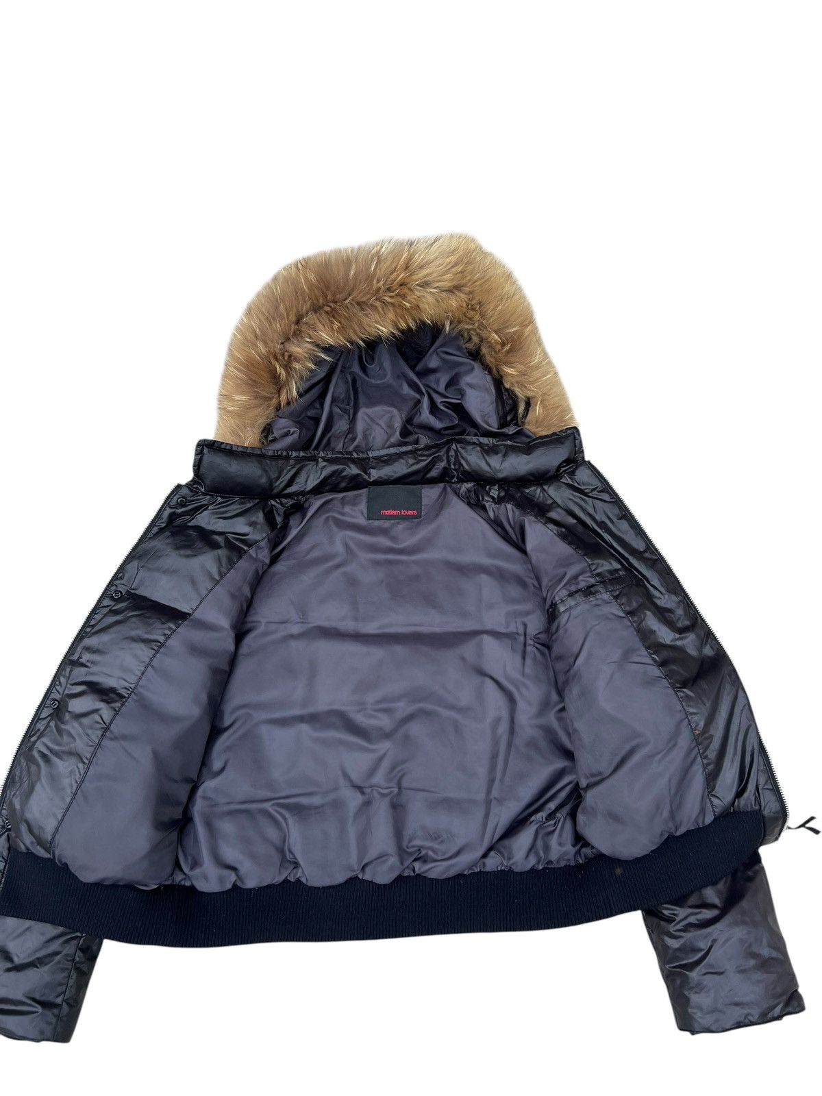 Bajra Modern Lovers Japan Racoon Fur Puffer Down Jacket Cropped Size S / US 4 / IT 40 - 13 Thumbnail