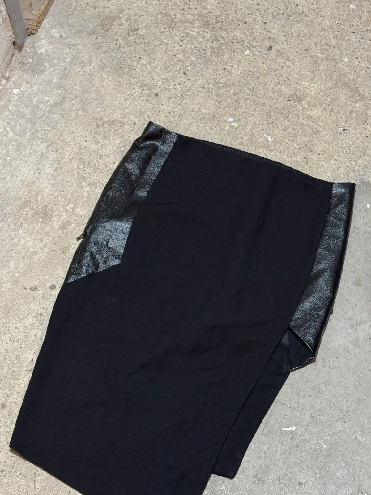 Other Alessandra marchi leather wool skirt Size 28" / US 6 / IT 42 - 8 Thumbnail