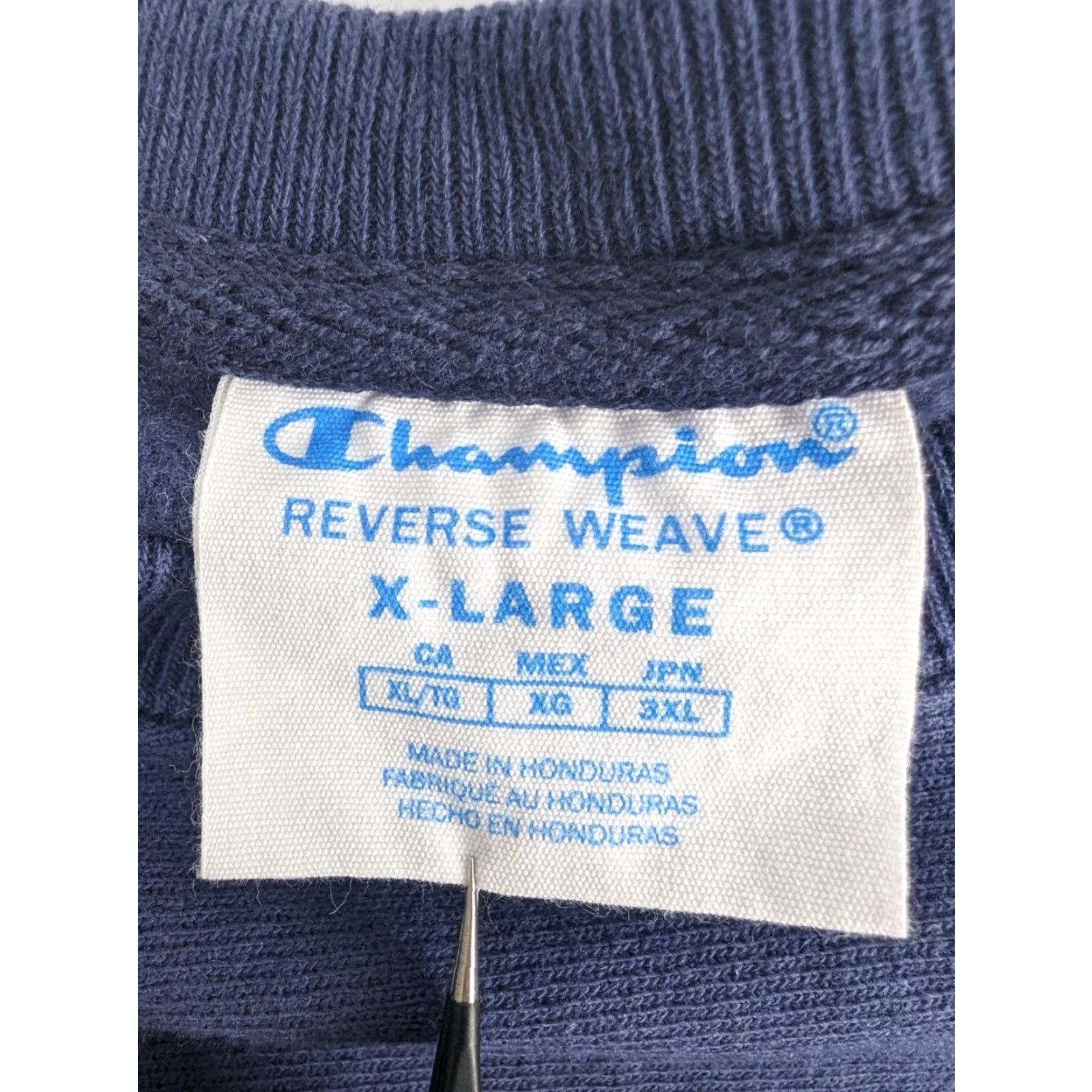 Champion Champion Reverse Weave Sweatshirt Pullover Crew Neck XL Blue Unisex Adults Size XL Sweatshirt Reversible Cotton Size US XL / EU 56 / 4 - 7 Thumbnail
