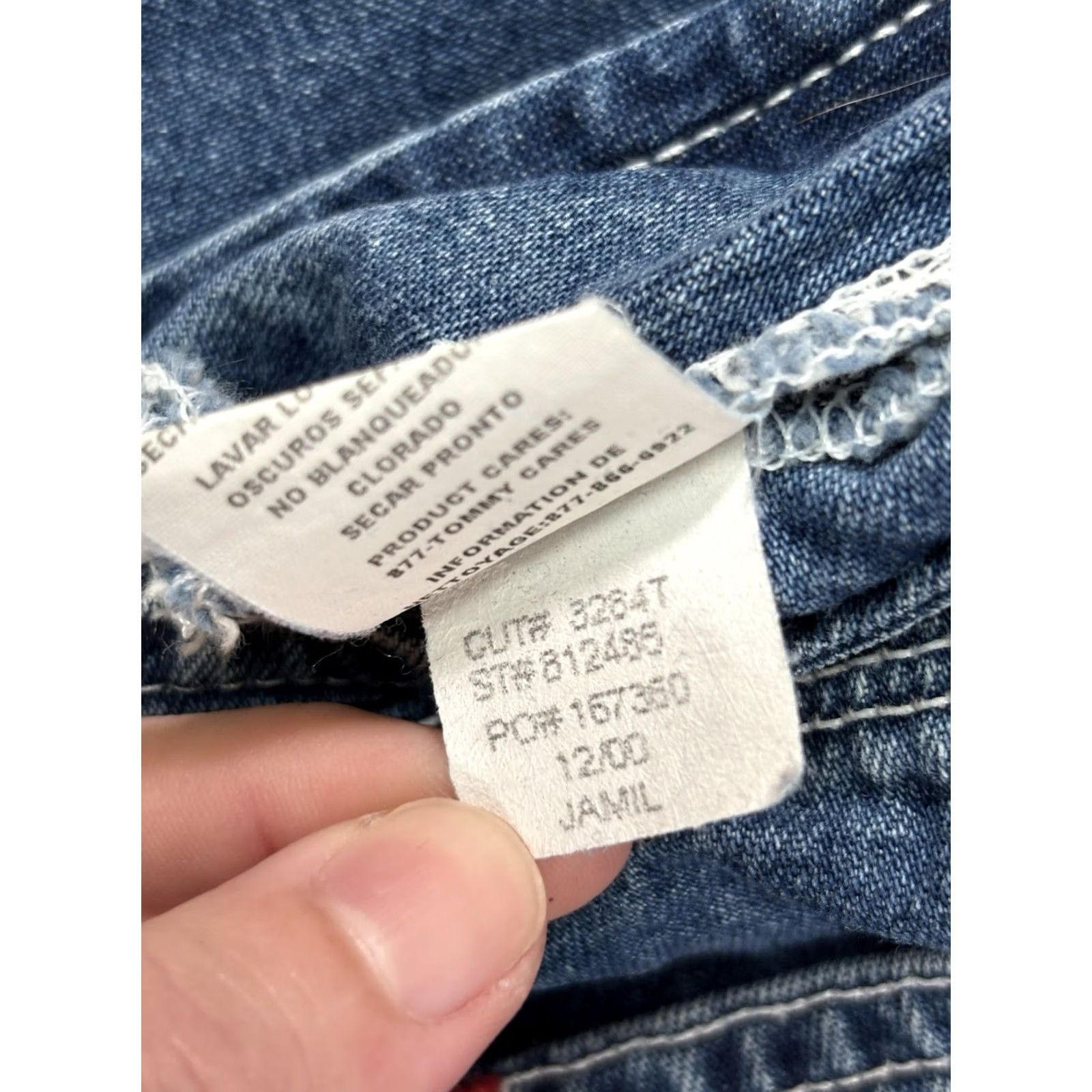 Tommy Hilfiger VINTAGE Tommy Hilfiger Carpenter Jeans Women’s Size 5 Medium Wash Denim Jeans Women 90s Casual Chic Workwear Blue Size 27" / US 4 / IT 40 - 6 Thumbnail