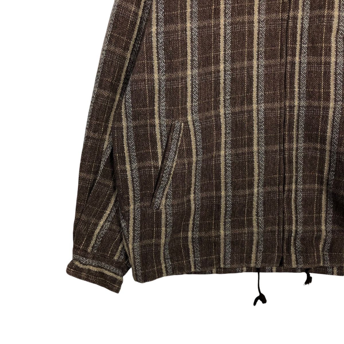 Japanese Brand 🔥VINTAGE CHORE JACKET WOOL ZIPPER VERRINE TARTAN DESIGN Size US L / EU 52-54 / 3 - 6 Thumbnail