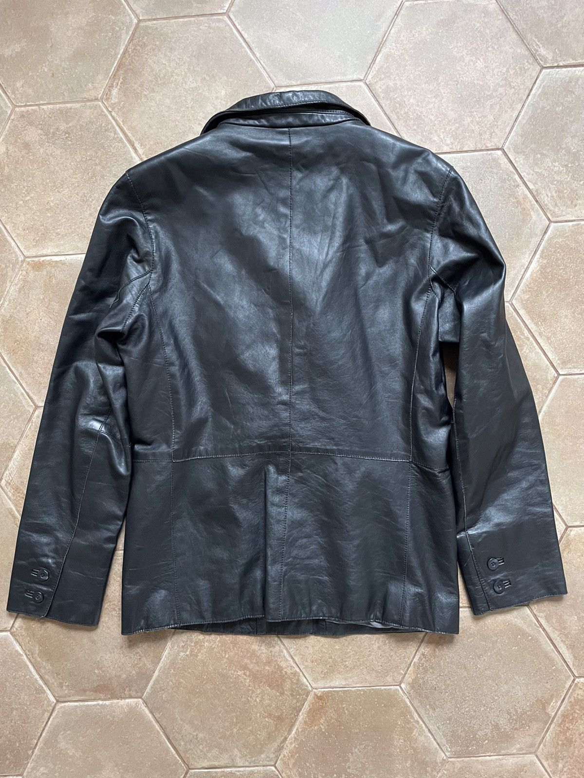 Japanese Brand VINTAGE GAP LEATHER BLAZER JACKET Size M / US 6-8 / IT 42-44 - 7 Thumbnail