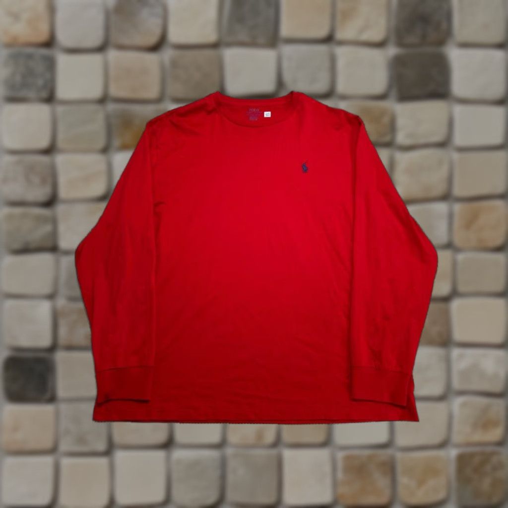Polo Ralph Lauren Polo Ralph Lauren T Shirt Men XL Red Cotton Classic Fit Pony Rib Knit Athleisure Size US XL / EU 56 / 4 - 1 Thumbnail