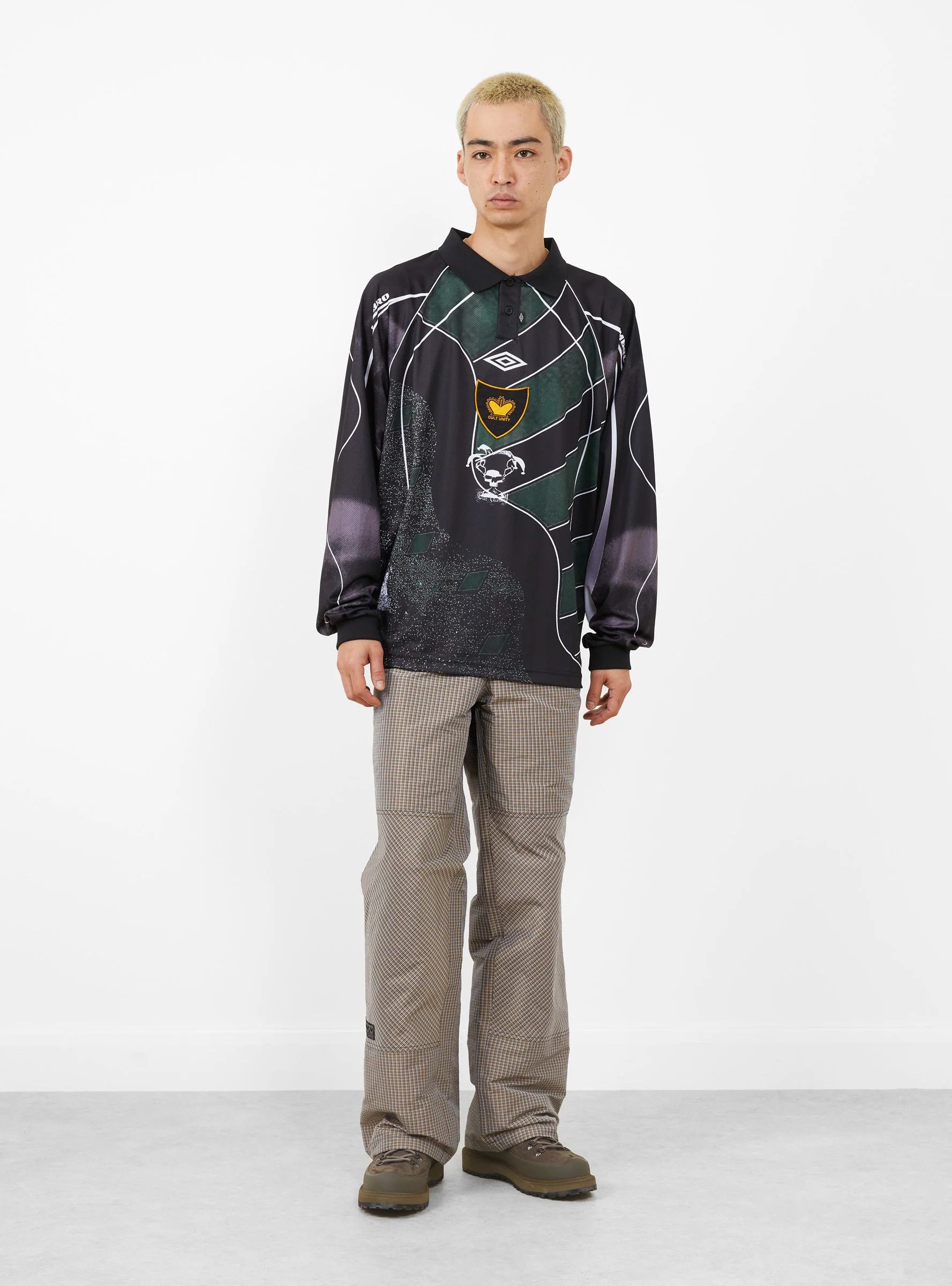 Umbro × Slam Jam Green 95/96 Cult Unity Logo Long Sleeve Polo Size L / US 10 / IT 46 - 5 Thumbnail