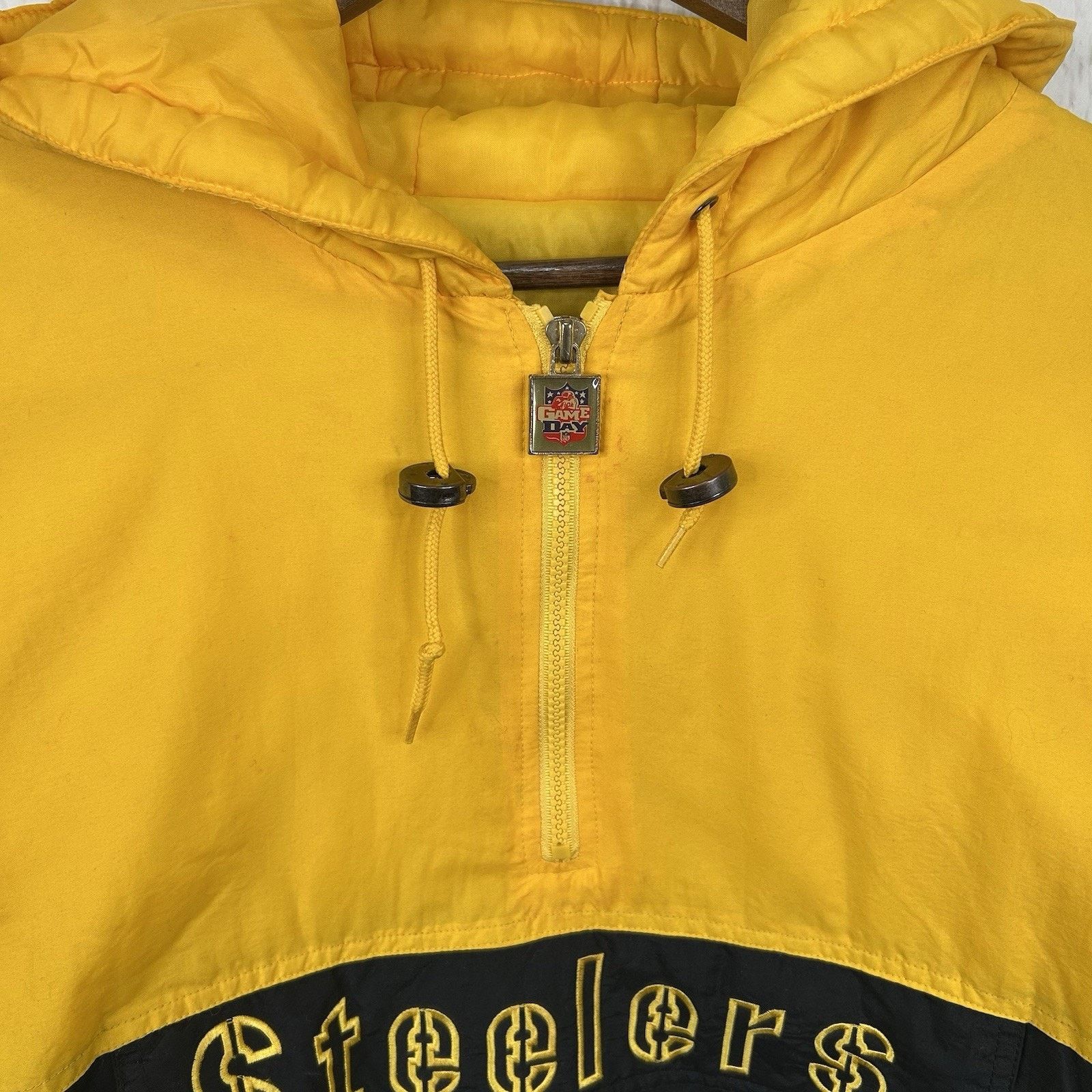 NFL 90's Pittsburgh Steelers NFL Quarter-Zip Puffer Jacket Large Size US L / EU 52-54 / 3 - 5 Thumbnail