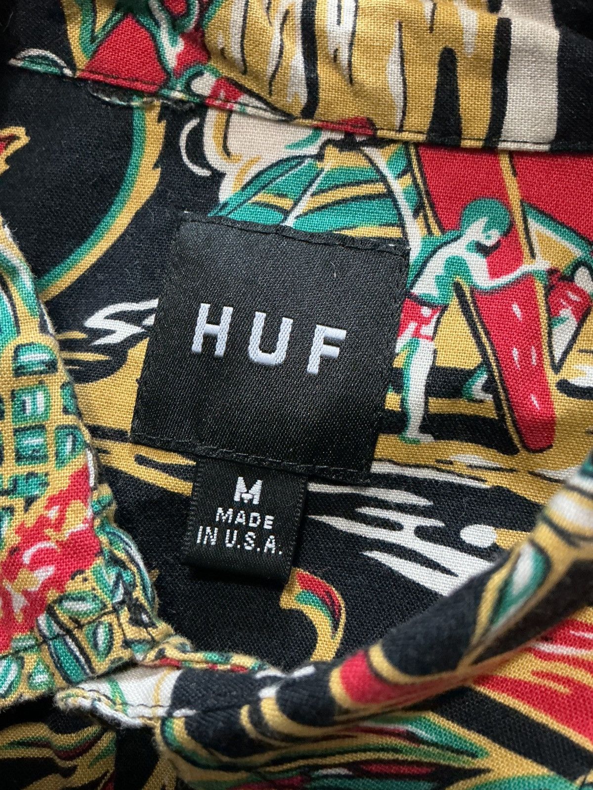 Huf Huf Worldwide Aloha Nui Hawaii Hawaiian Button S/S Shirt Size US M / EU 48-50 / 2 - 6 Thumbnail