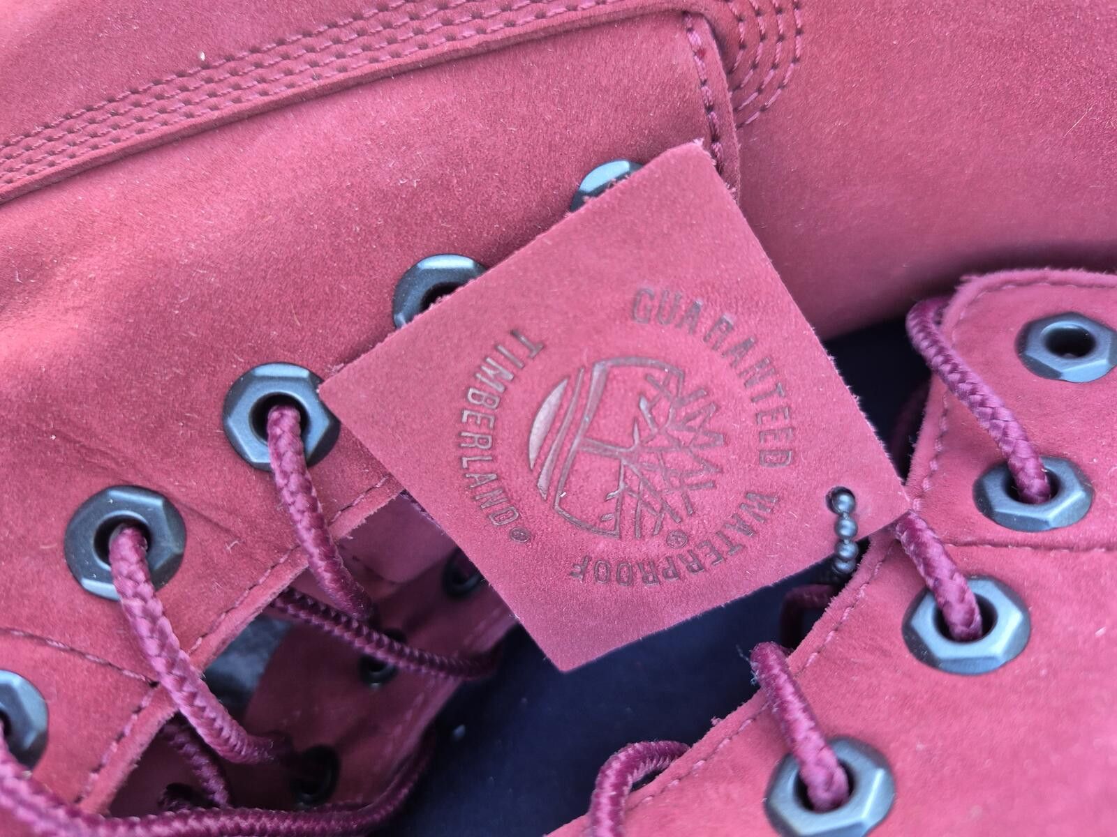 Timberland Women’s Red Suede Timberland 6‑inch waterproof boots W 6.5 Size US 6.5 / IT 36.5 - 3 Thumbnail