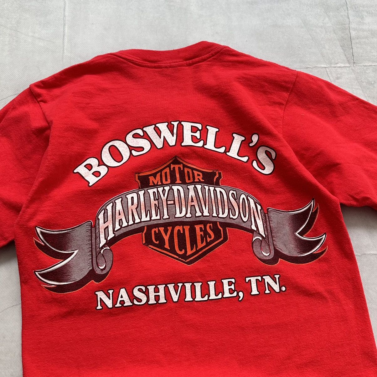 Harley Davidson × Vintage 80-90s Harley Davidson Vintage T Shirt Single Stitch Size US S / EU 44-46 / 1 - 2 Thumbnail