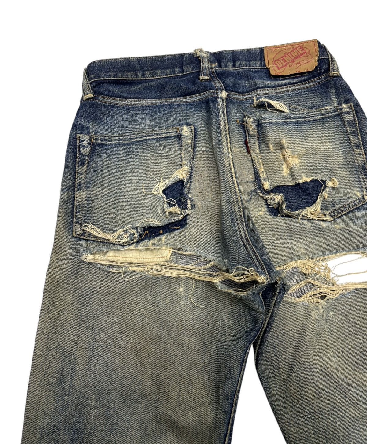 Denime × Undercover 🔥OG DENIME 🇯🇵 JAPAN THRASHED DISTRESS UNDERCOVER DESIGN Size US 29 - 10 Thumbnail