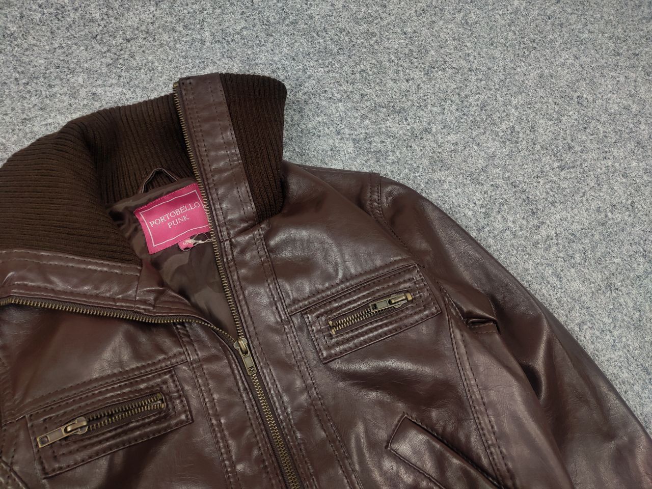 If Six Was Nine Vintage Y2K punk Cropped Leather Zip Jacket LGB JPG Style Size L / US 10 / IT 46 - 6 Thumbnail