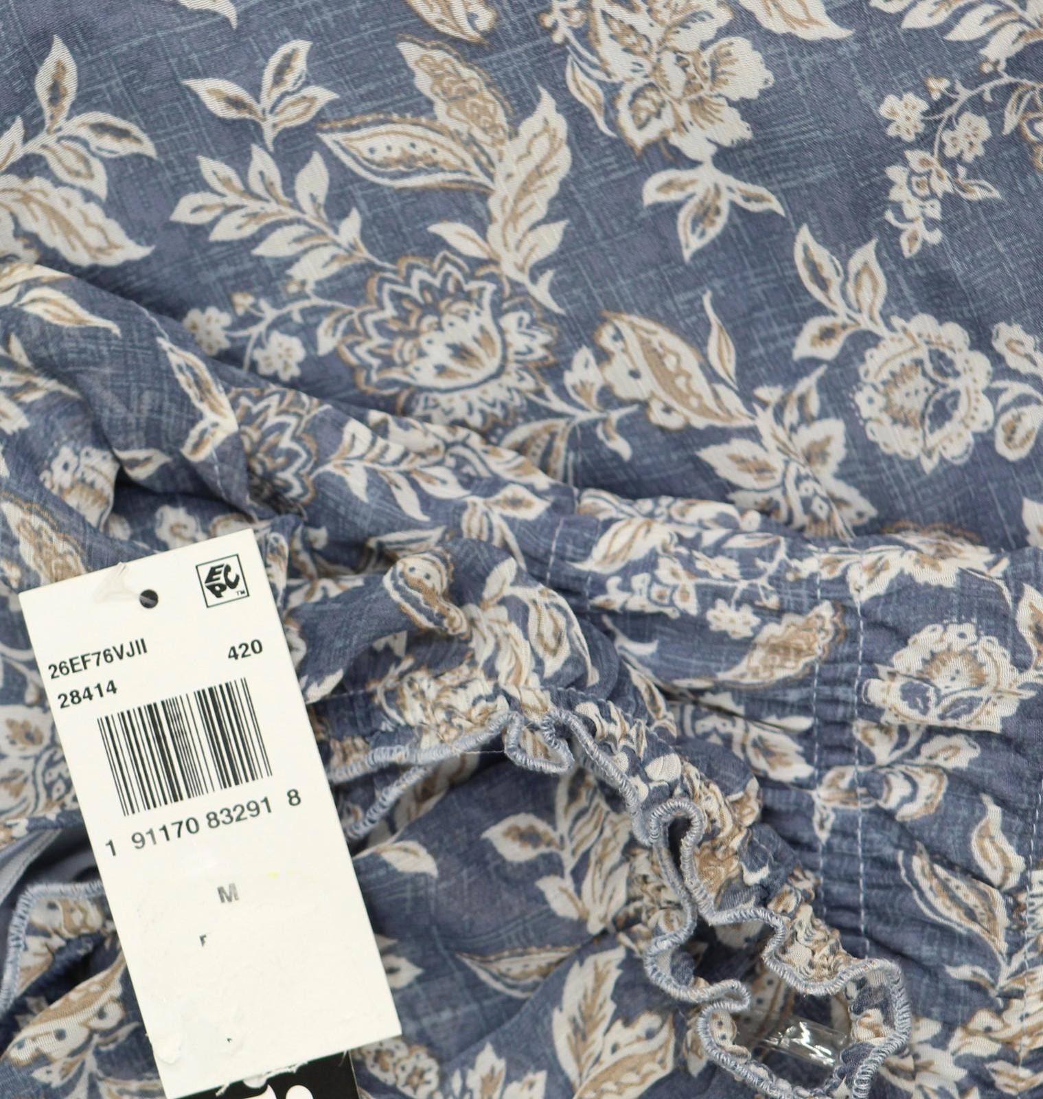 Other Nwt Trixxi Flutter-sleeve Dress 26ef76vjii Blue Multi M Size M / US 6-8 / IT 42-44 - 3 Thumbnail