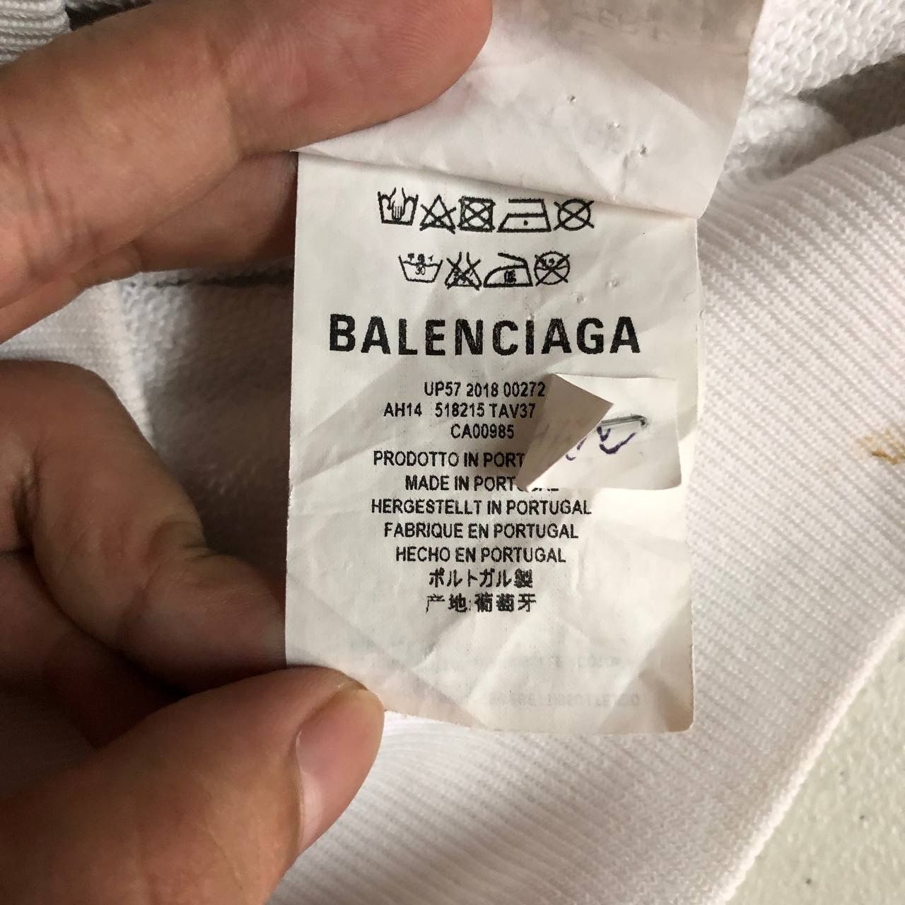 Balenciaga Balenciaga FW17 Back Logo spell out hoodie Size US S / EU 44-46 / 1 - 12 Thumbnail