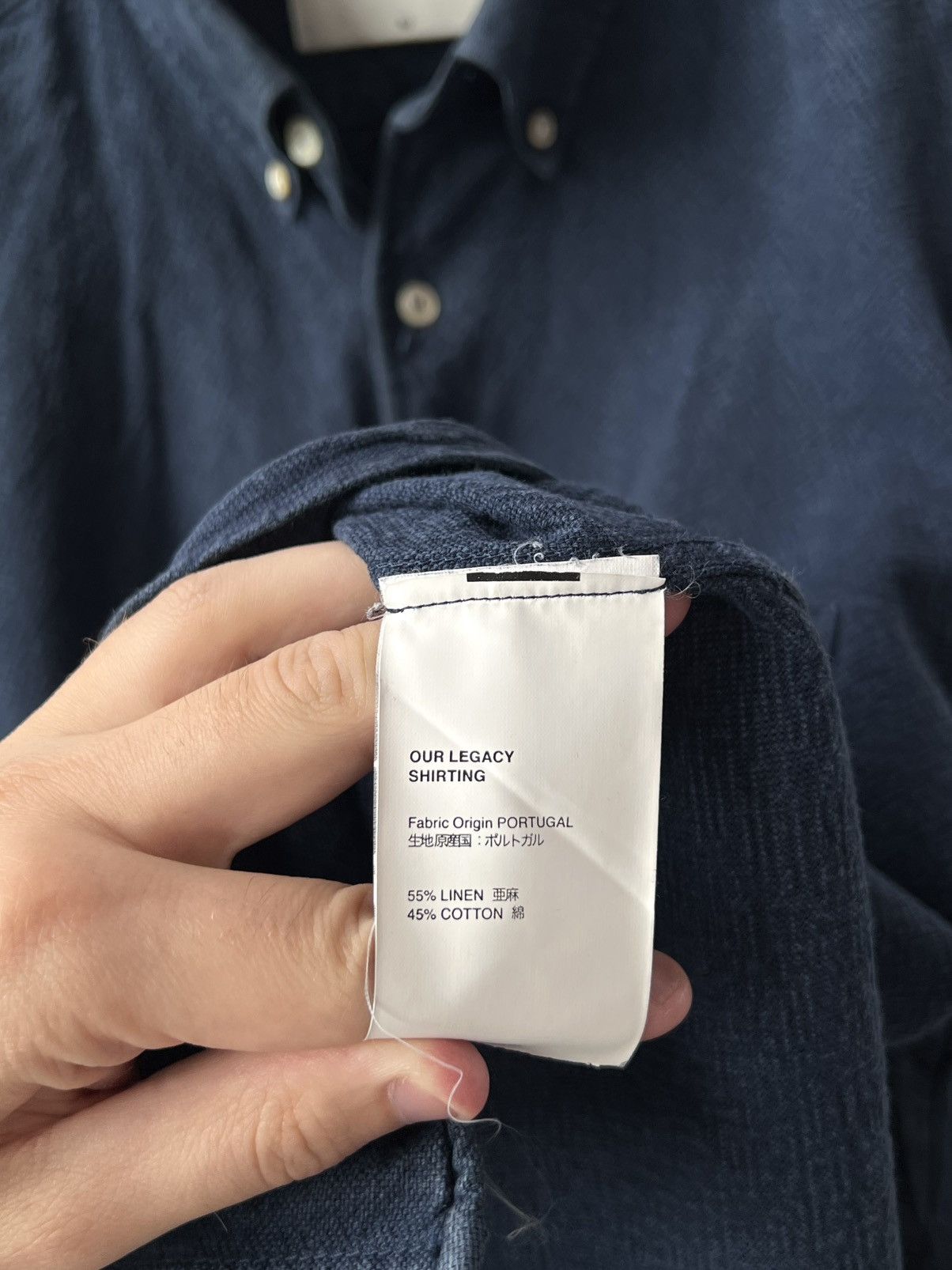 Our Legacy Our Legacy Linen Cotton Shirt Streetwear Luxury Size US L / EU 52-54 / 3 - 8 Thumbnail
