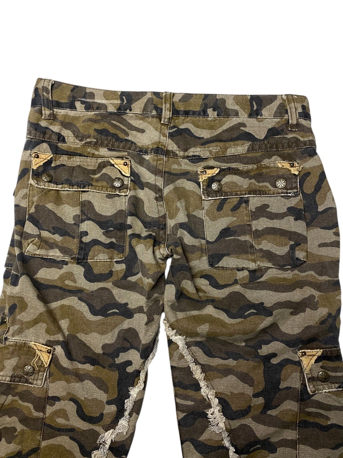 If Six Was Nine 2000's Midas Camo Laced Up Ring Shorts Size US 29 - 9 Thumbnail