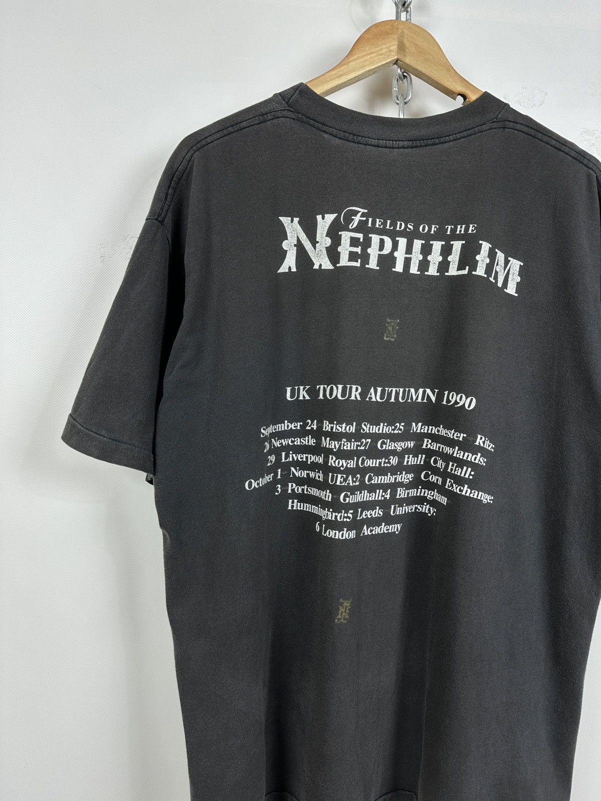 Band Tees 1990 Vintage Fields of the Nephilim UK Tour Band T-Shirt Size US XL / EU 56 / 4 - 10 Thumbnail