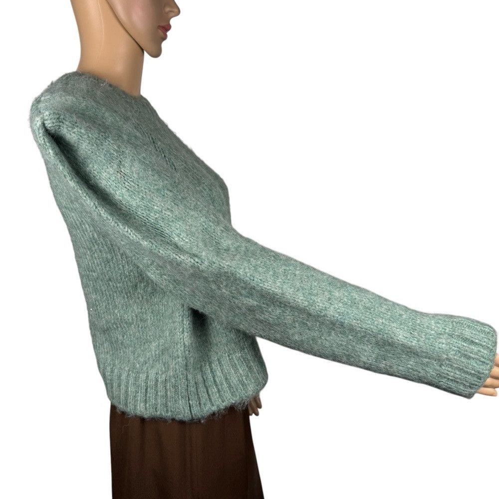 Zara NWT New Zara Blogger Favorite Sage Shoulder Detail Sweater Size S / US 4 / IT 40 - 4 Thumbnail