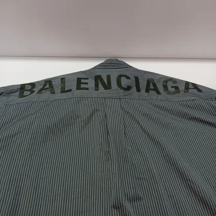 Balenciaga Balenciaga Balenciaga Striped Casual Shirt in Blue -2507 Size US S / EU 44-46 / 1 - 4 Thumbnail