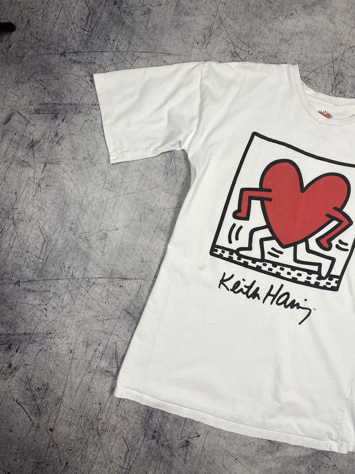 Vintage Vintage Vintage 90s Keith Haring Art Tee Size US XS / EU 42 / 0 - 4 Thumbnail