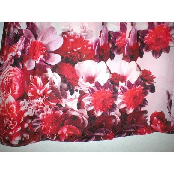 Carolina Herrera Designe Carolina Herrera $2490 Pink Silk Dress Floral Red 12 Size XL / US 12-14 / IT 48-50 - 7 Thumbnail