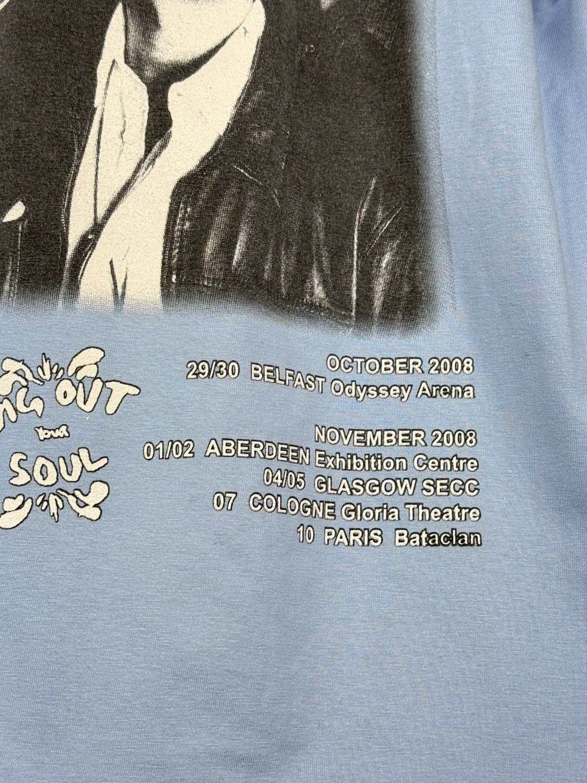 Band Tees 00s Oasis Dig Out Your Soul 2008 UK EU Tour T-Shirt Blue M Size US M / EU 48-50 / 2 - 7 Thumbnail