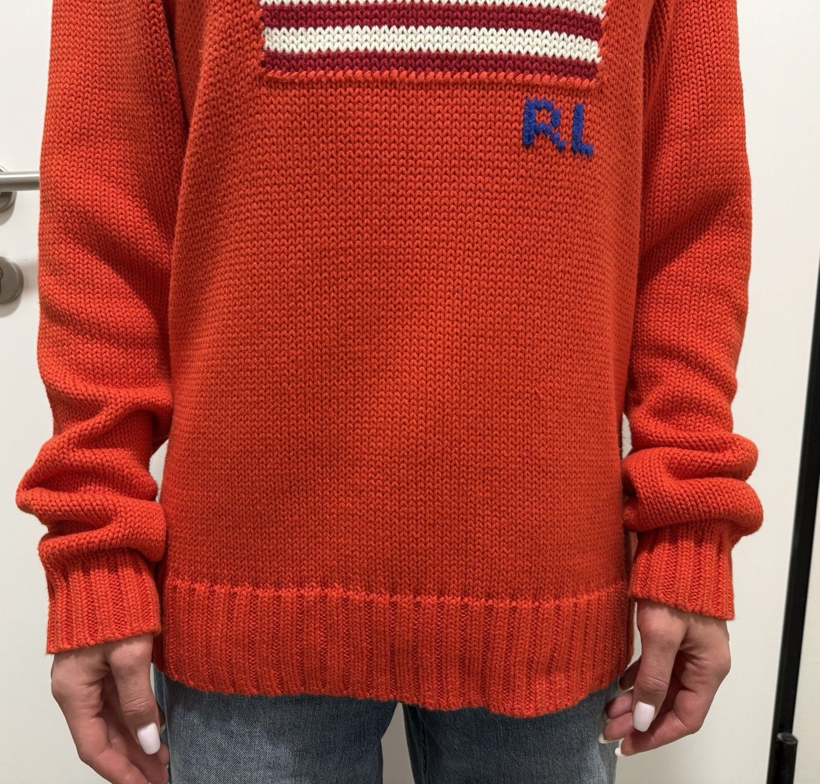 Polo Ralph Lauren DDP Polo Ralph Lauren womens Knit Sweater USA Flag Print Size L / US 10 / IT 46 - 6 Thumbnail