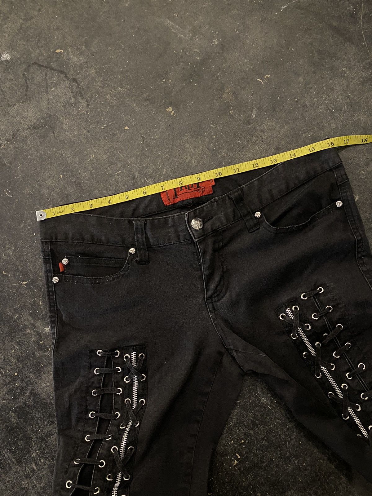 If Six Was Nine Tripp Nyc laced ifsixwasnine punk jeans Size US 32 / EU 48 - 15 Thumbnail