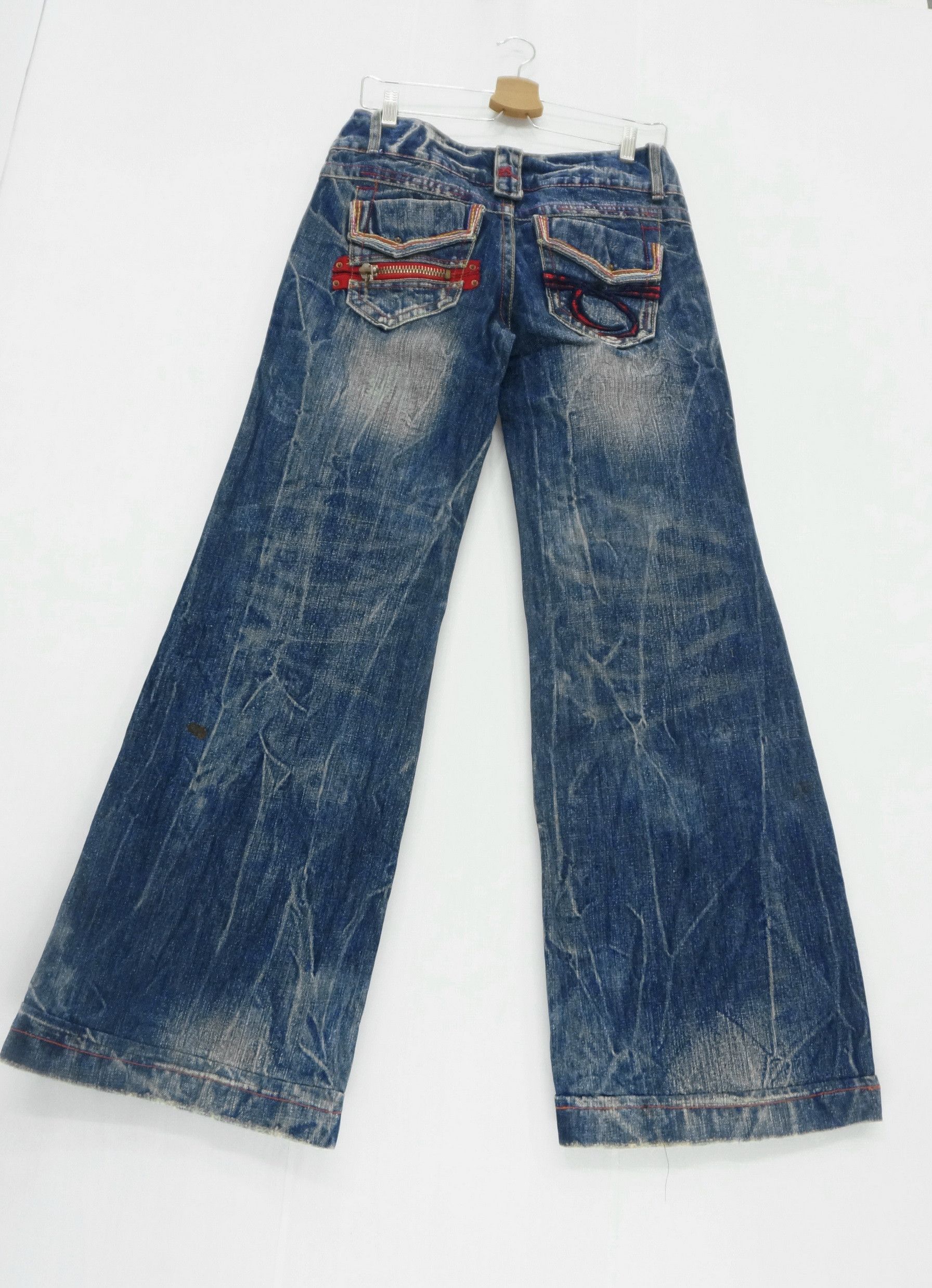 Japanese Brand Red Pepper Wide Leg Lowrise Jeans Size US 29 - 1 Thumbnail
