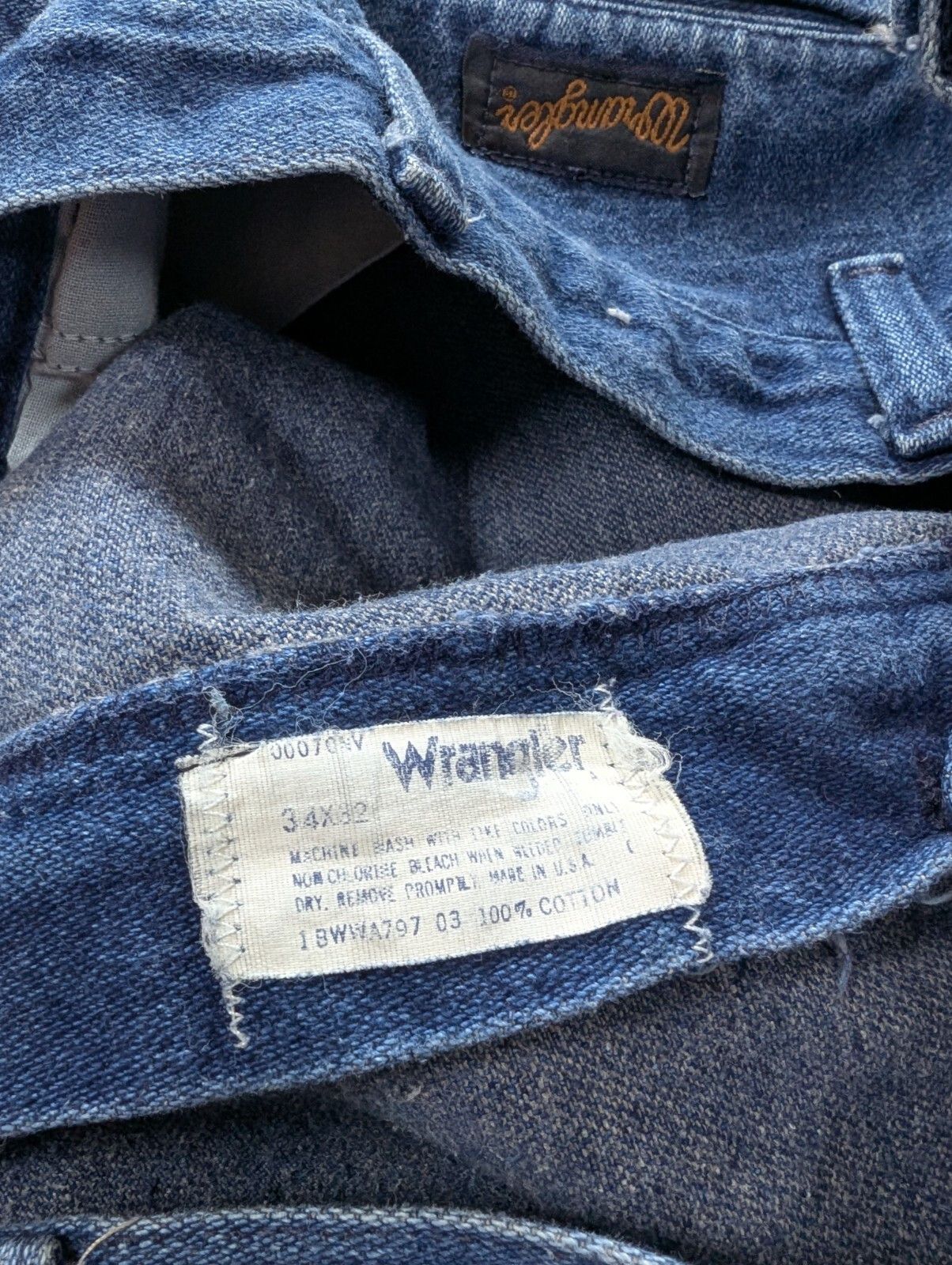 Wrangler VTG Wrangler Cowboy Cut 90s Made in USA Straight Leg 34x32 Size US 34 / EU 50 - 4 Thumbnail