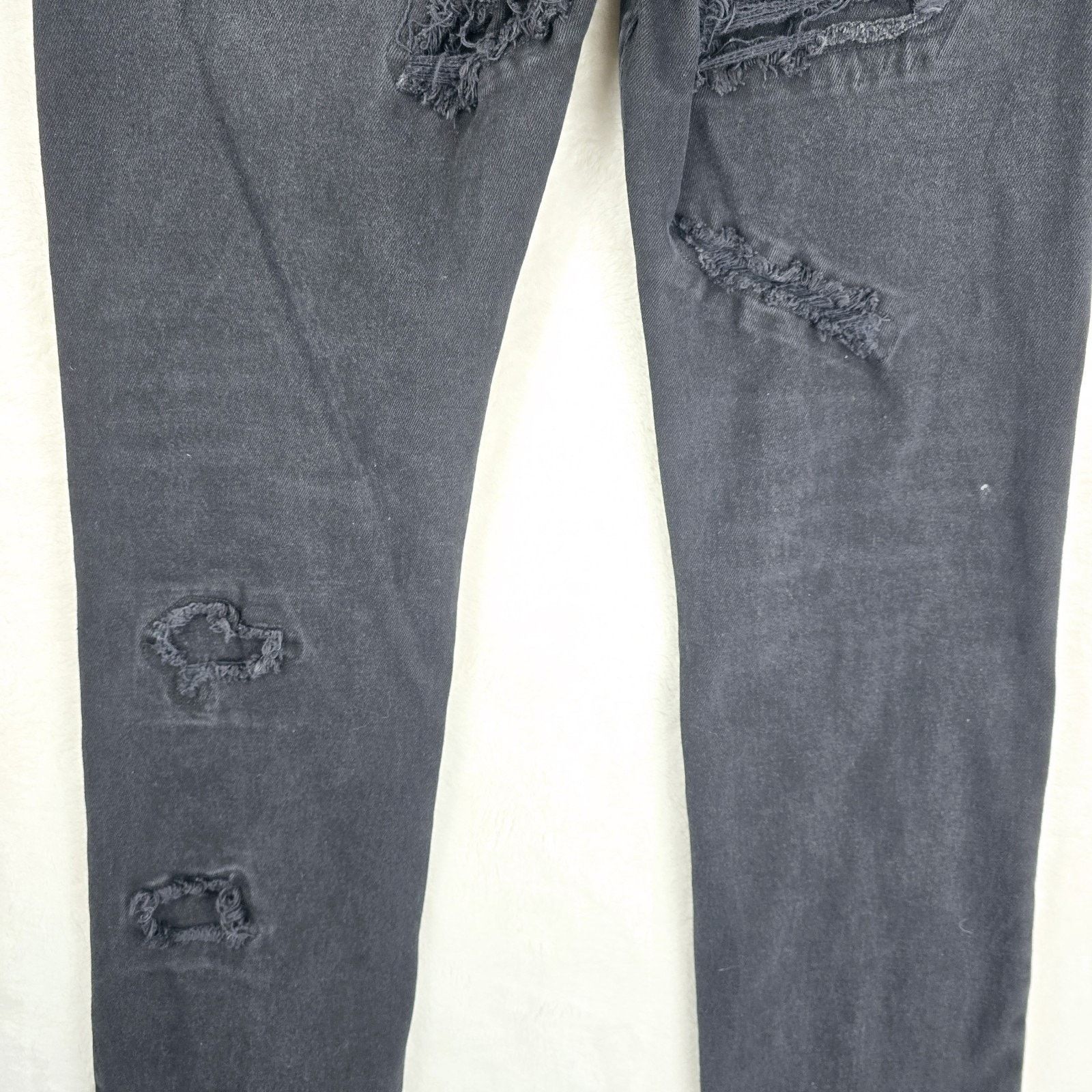 Homme + Femme La Homme Femme Jeans 32 Black Distressed 30x31 Streetwear Size US 30 / EU 46 - 10 Thumbnail