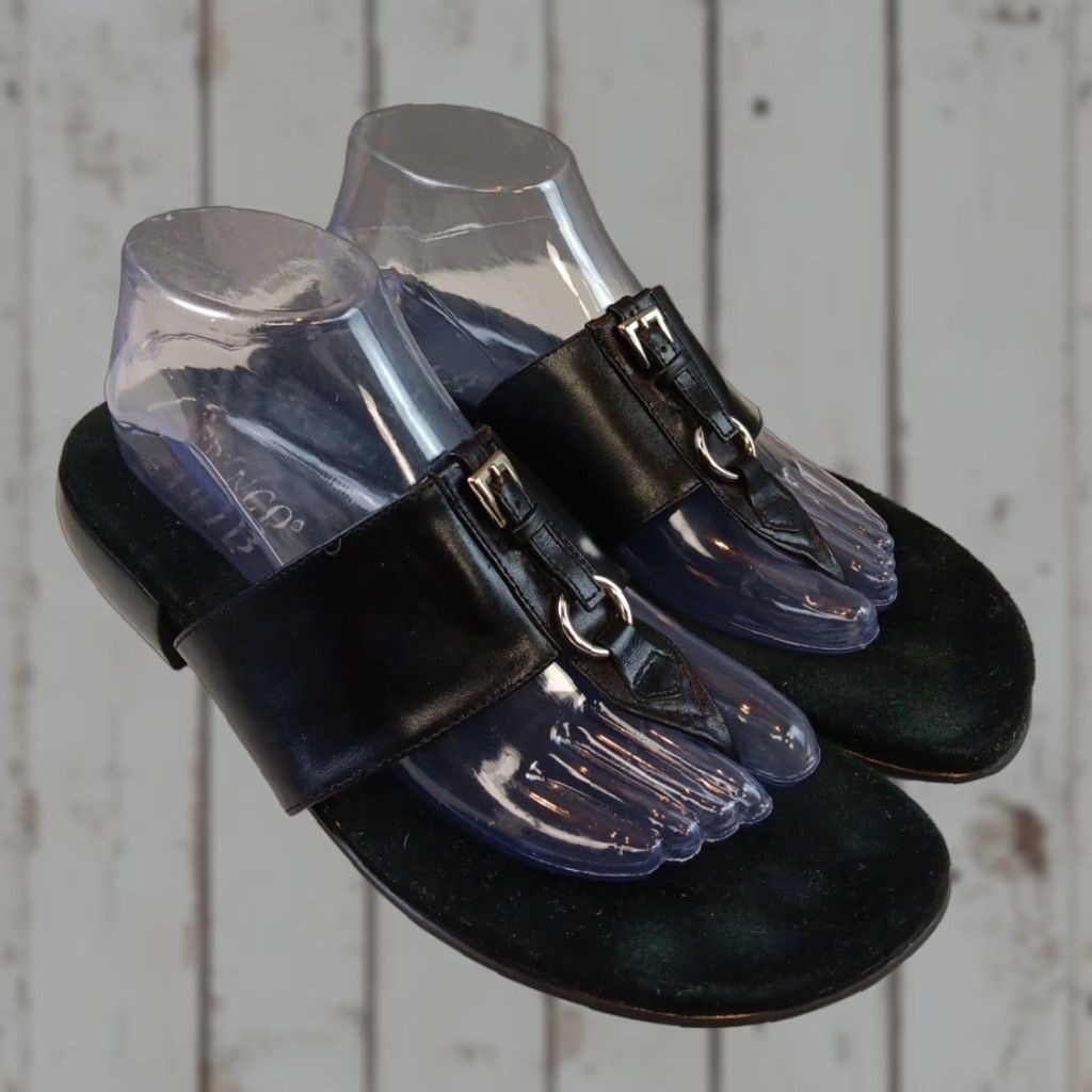 Franco Sarto Franco Sarto Sandal Women Flip Flop Leather Brown 6 Summer Casual Womens Shoes Size US 6 / IT 36 - 1 Thumbnail