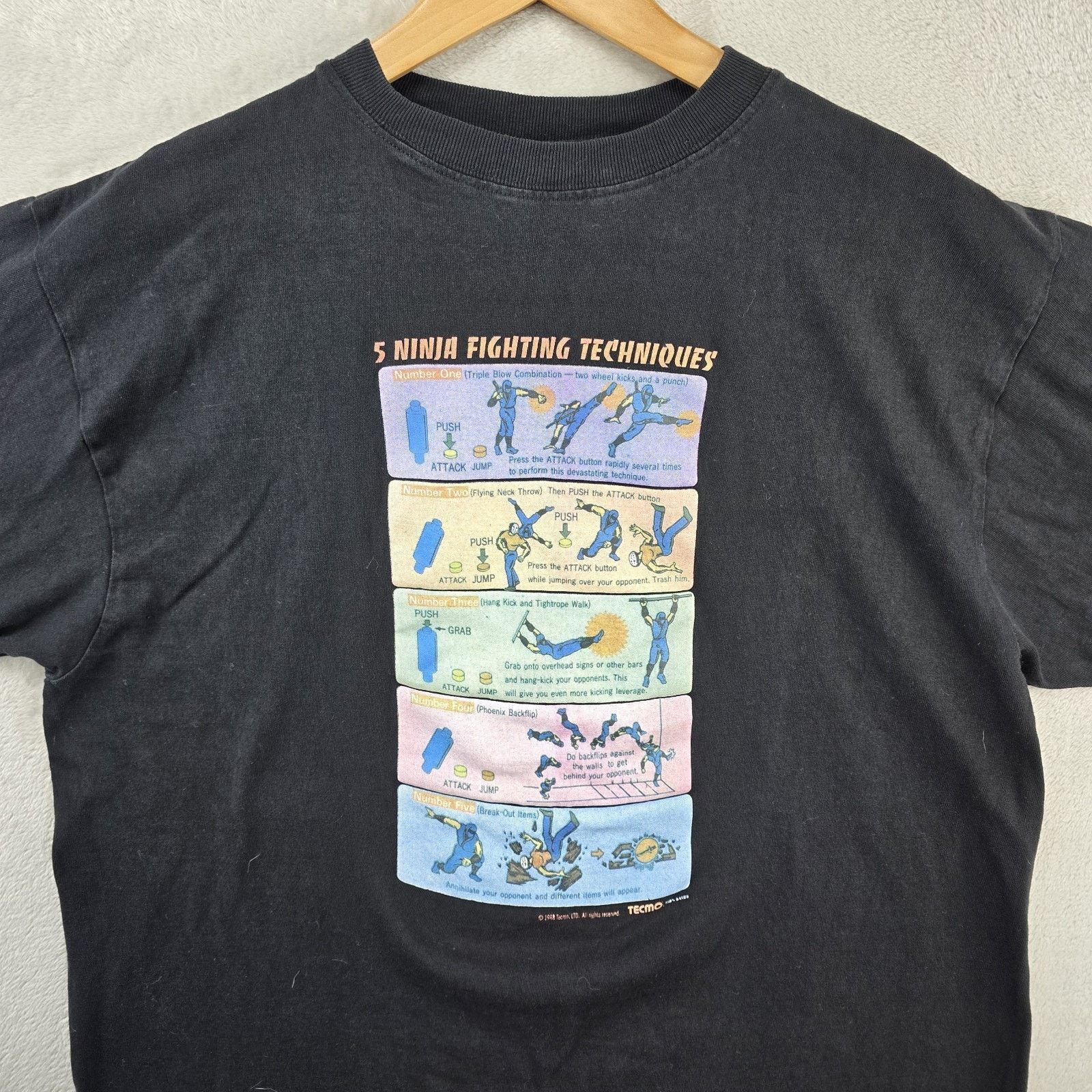 Other Vintage Ninja Gaiden Fighting Techniques Shirt Large Tecmo Size US L / EU 52-54 / 3 - 2 Thumbnail