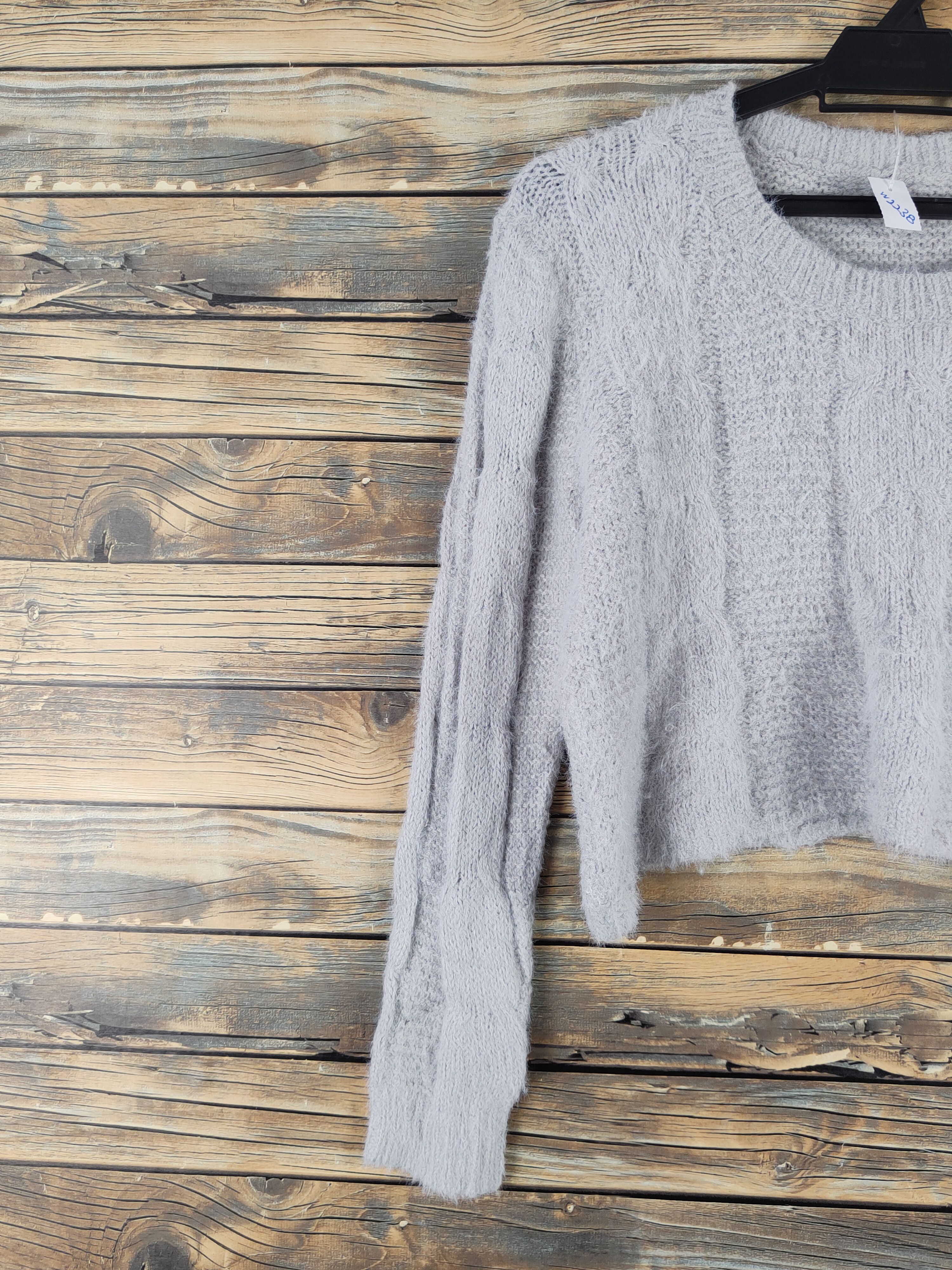 Japanese Brand × Vintage Kobe Lettuce Gray Shag Shaggy Fur Mohair Knitwear #W2238 Size M / US 6-8 / IT 42-44 - 3 Thumbnail