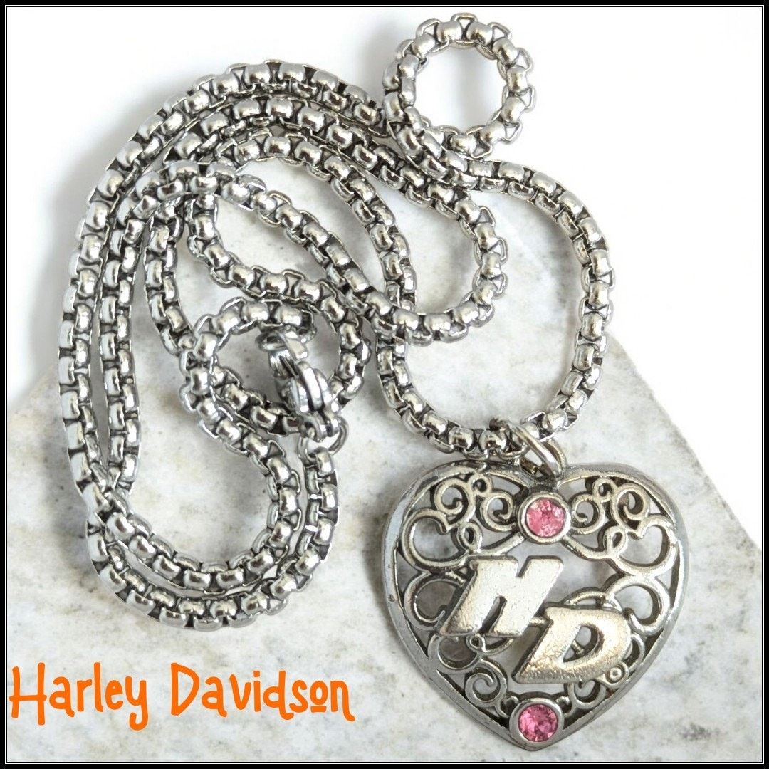 Harley Davidson HARLEY DAVIDSON MOTORCYCLES Bar & Shield Pendant Necklace Size ONE SIZE - 1 Thumbnail